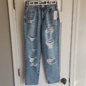 PacSun Light Blue Ripped Boyfriend Jeans